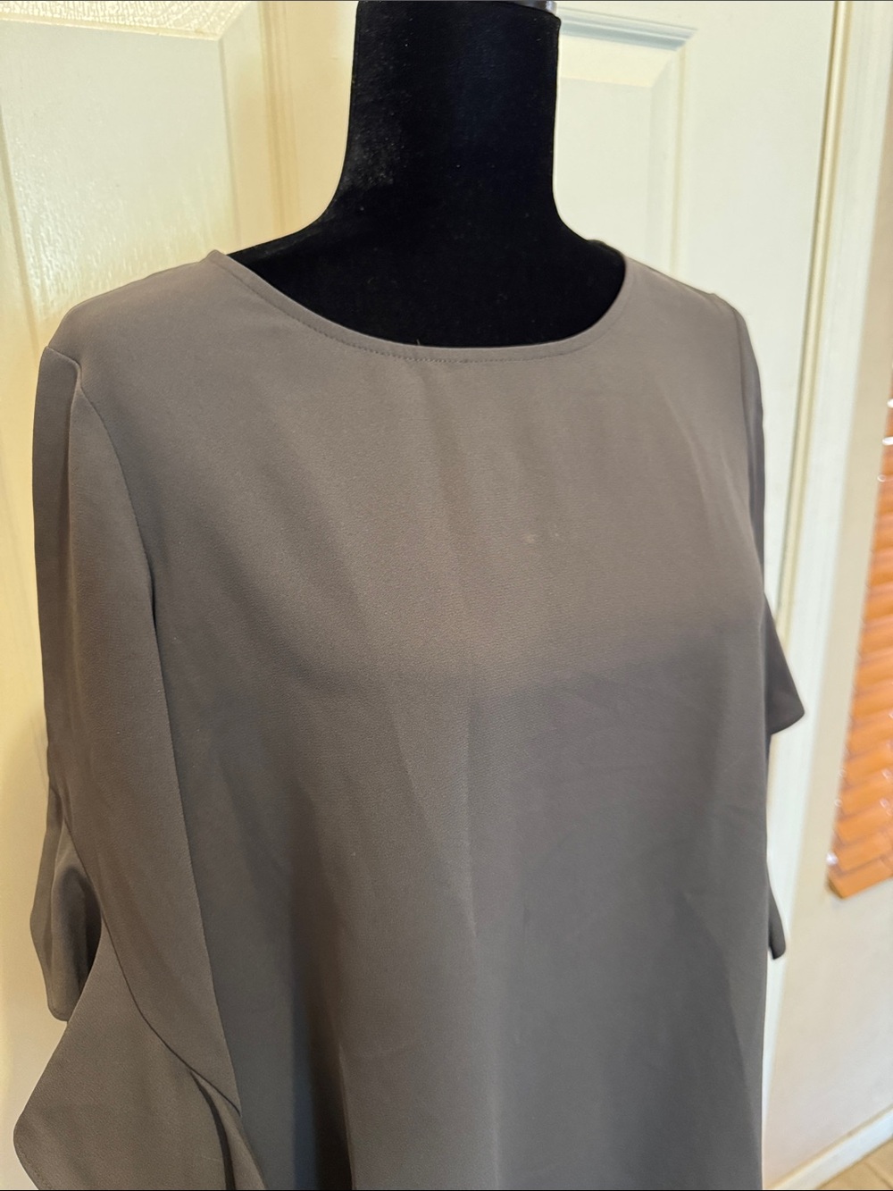 Alfani Ruffle-Sleeve Blouse - Picture 2 of 8